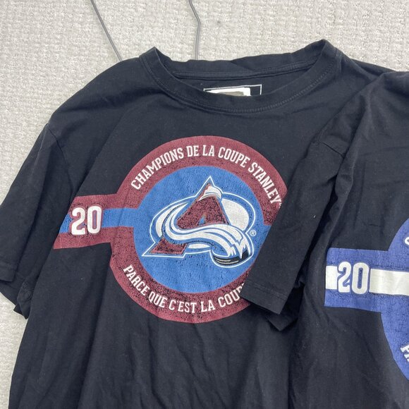 Lot x2 Men L Coors Light x  NHL Hockey Stanley Cup Champions T-Shirt Read* - Picture 4 of 14